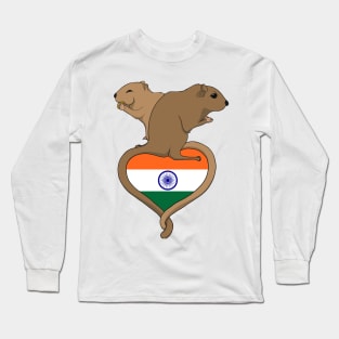 Gerbil India (light) Long Sleeve T-Shirt